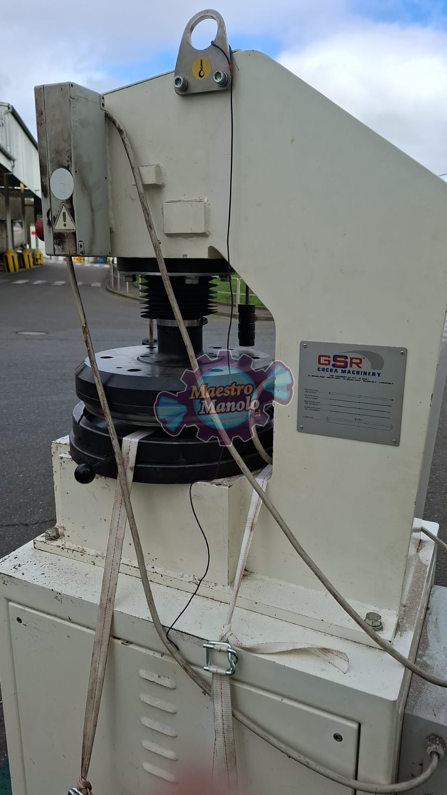 Pieza para colocar los filtros en prensas de cacao GSR modelo PMT año 2013